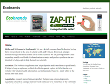 Tablet Screenshot of ecobrands.com